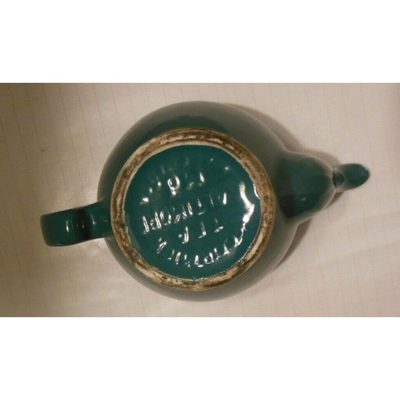 Vintage Teal Colored McCormick tea pot with infuser - Picture 8 of 8